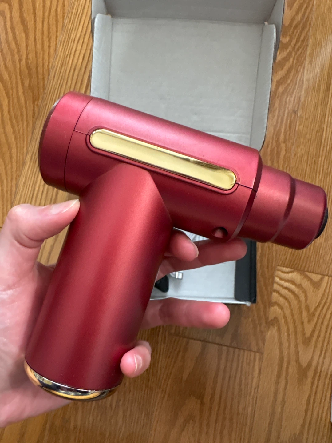 Red Massage Gun with Attachments - photo 2