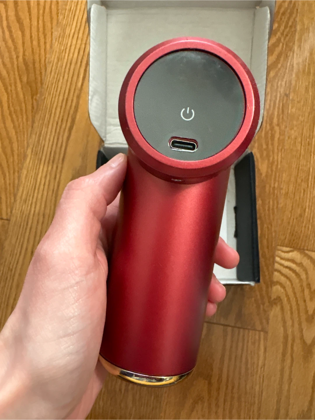 Red Massage Gun with Attachments - photo 3