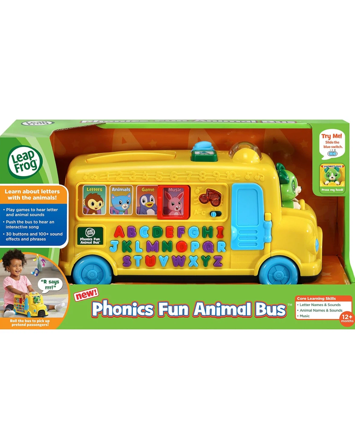 LeapFrog Phonics Fun Animal Bus Toy