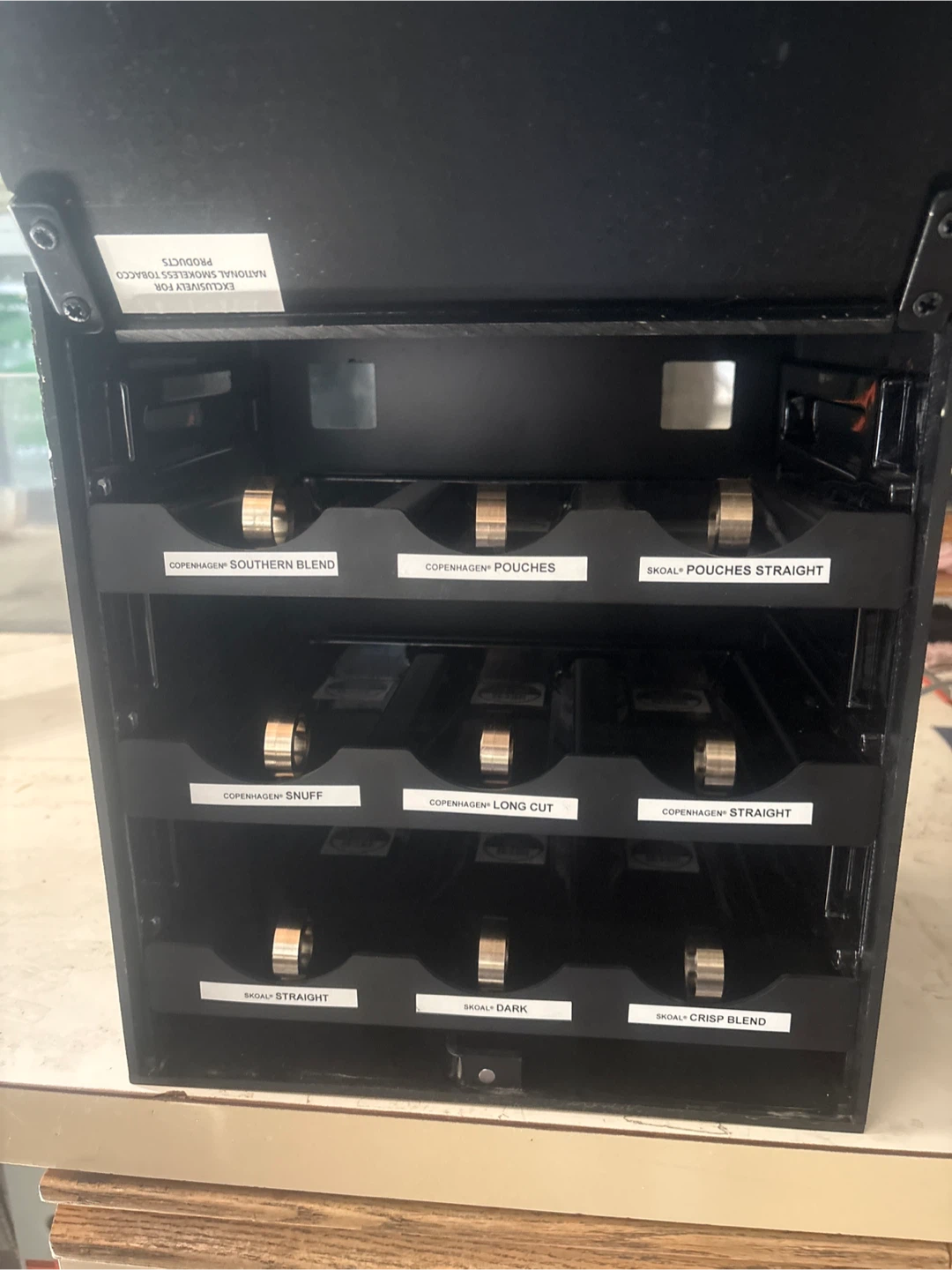 Black Tobacco Display Case with Multiple Shelves - photo 2