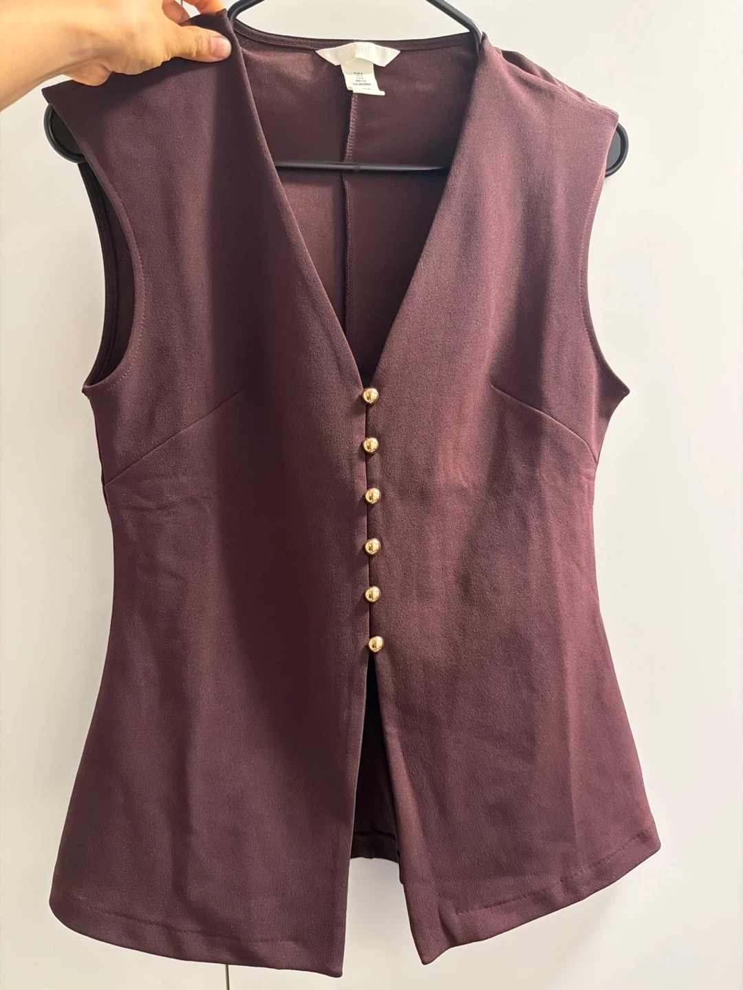 H&M Sleeveless Vest - Burgundy
