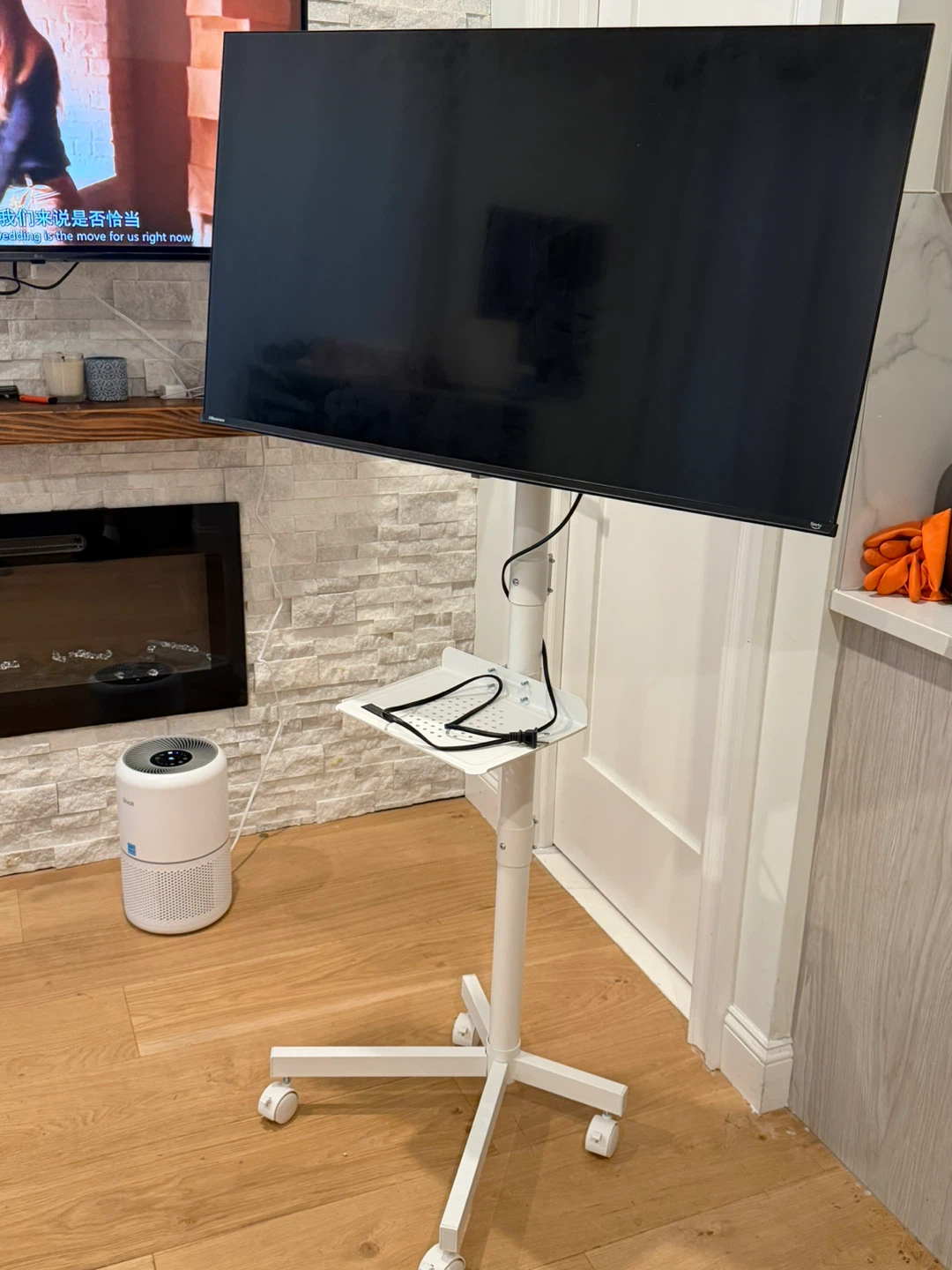 Mobile TV Stand with Tray - photo 2