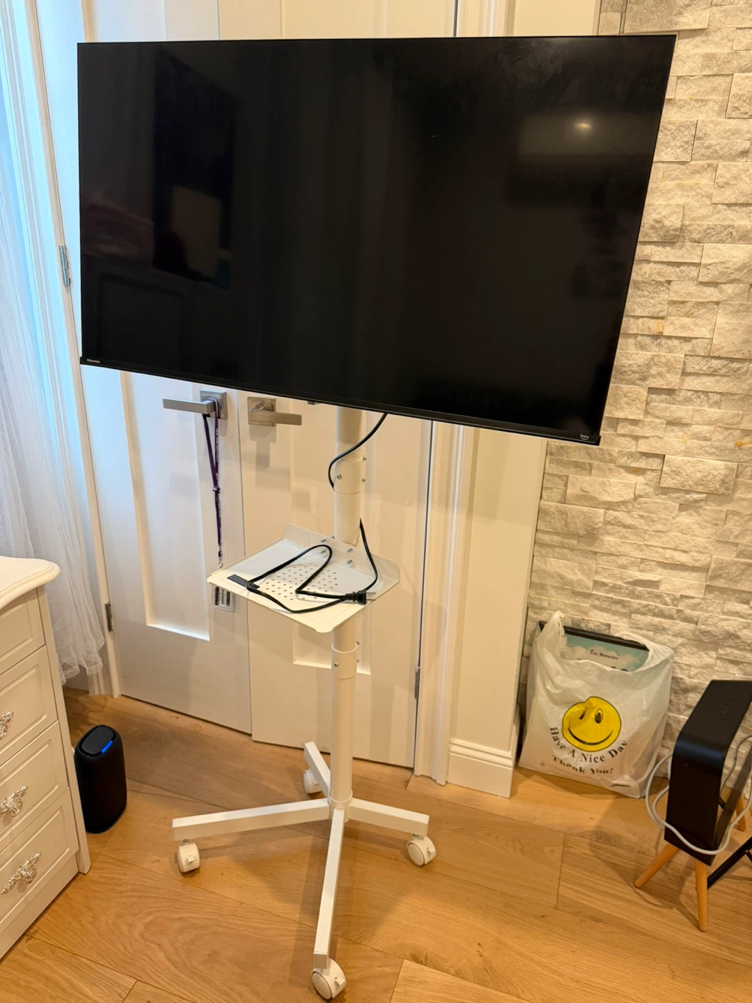 Mobile TV Stand with Tray
