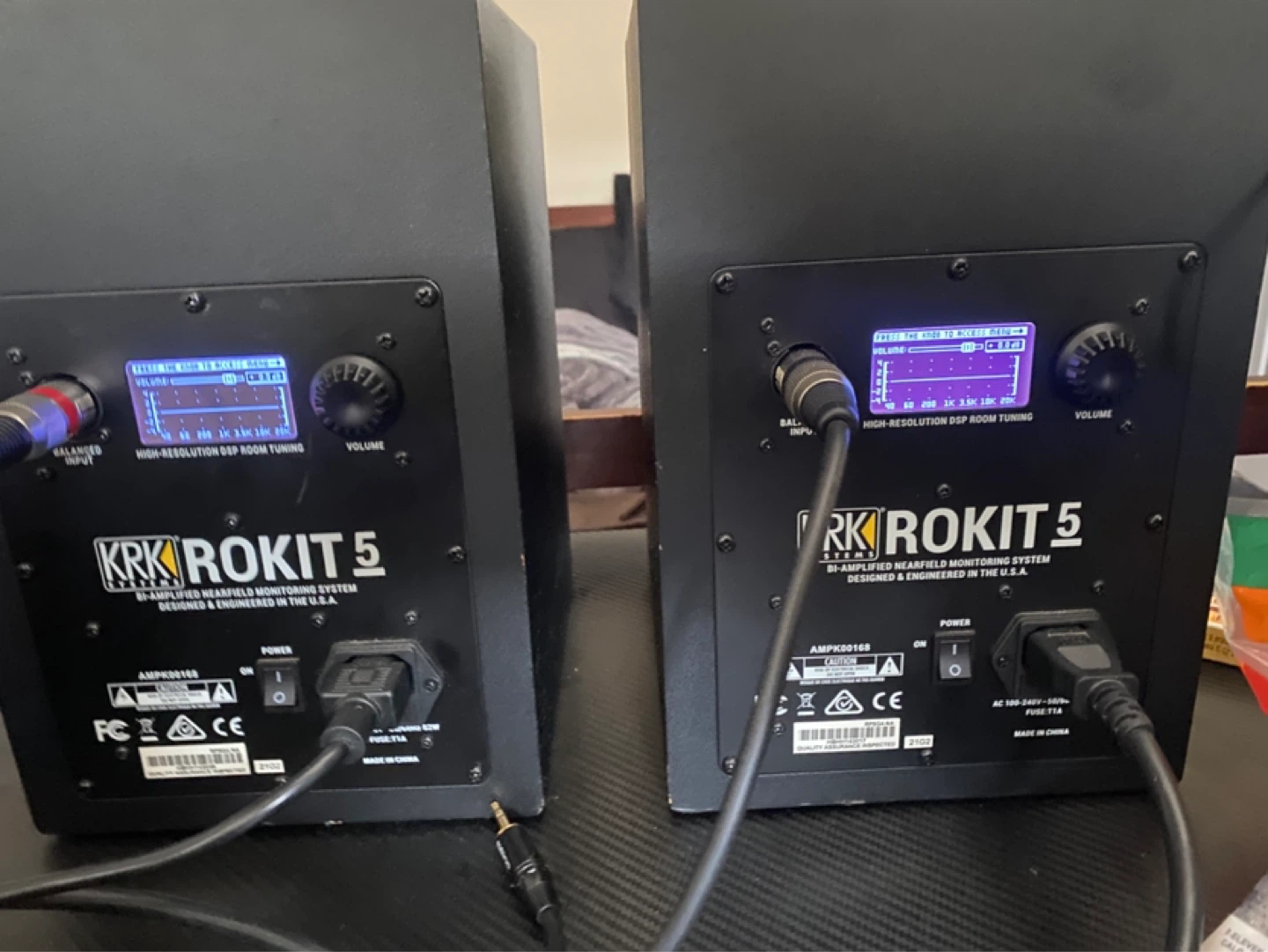 2 KRK Rokit 5 Bi-Amplified Monitor Speakers