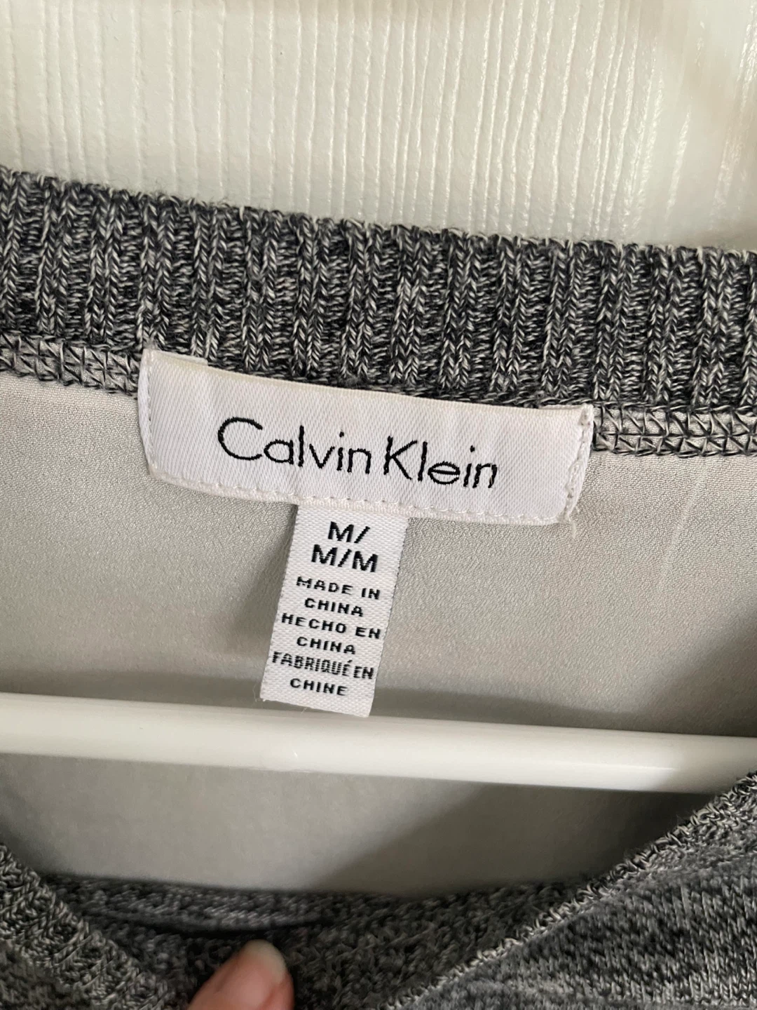 Calvin Klein Women's Grey Hi-Low Sweater Size M - photo 2
