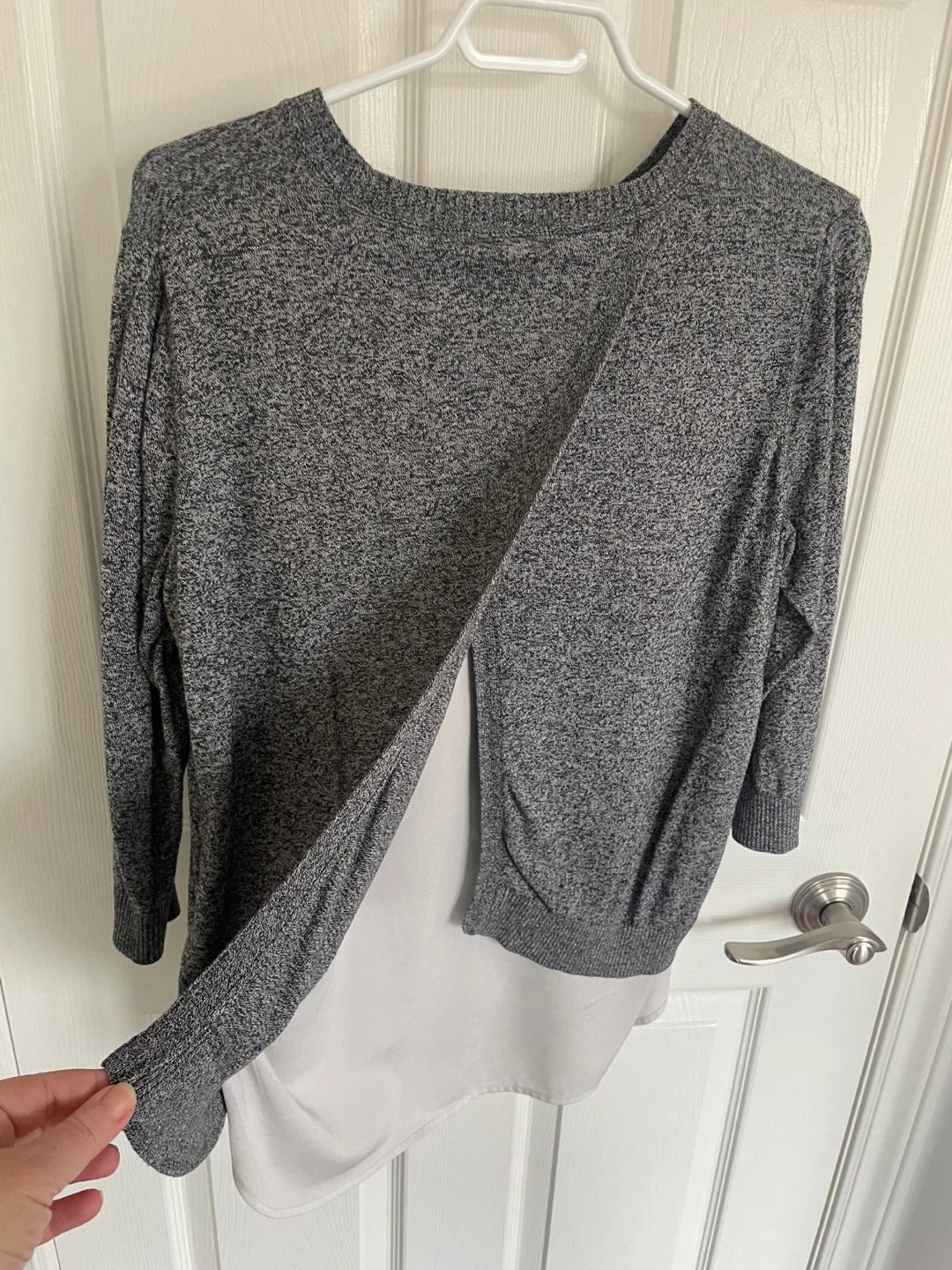 Calvin Klein Women's Grey Hi-Low Sweater Size M - photo 4