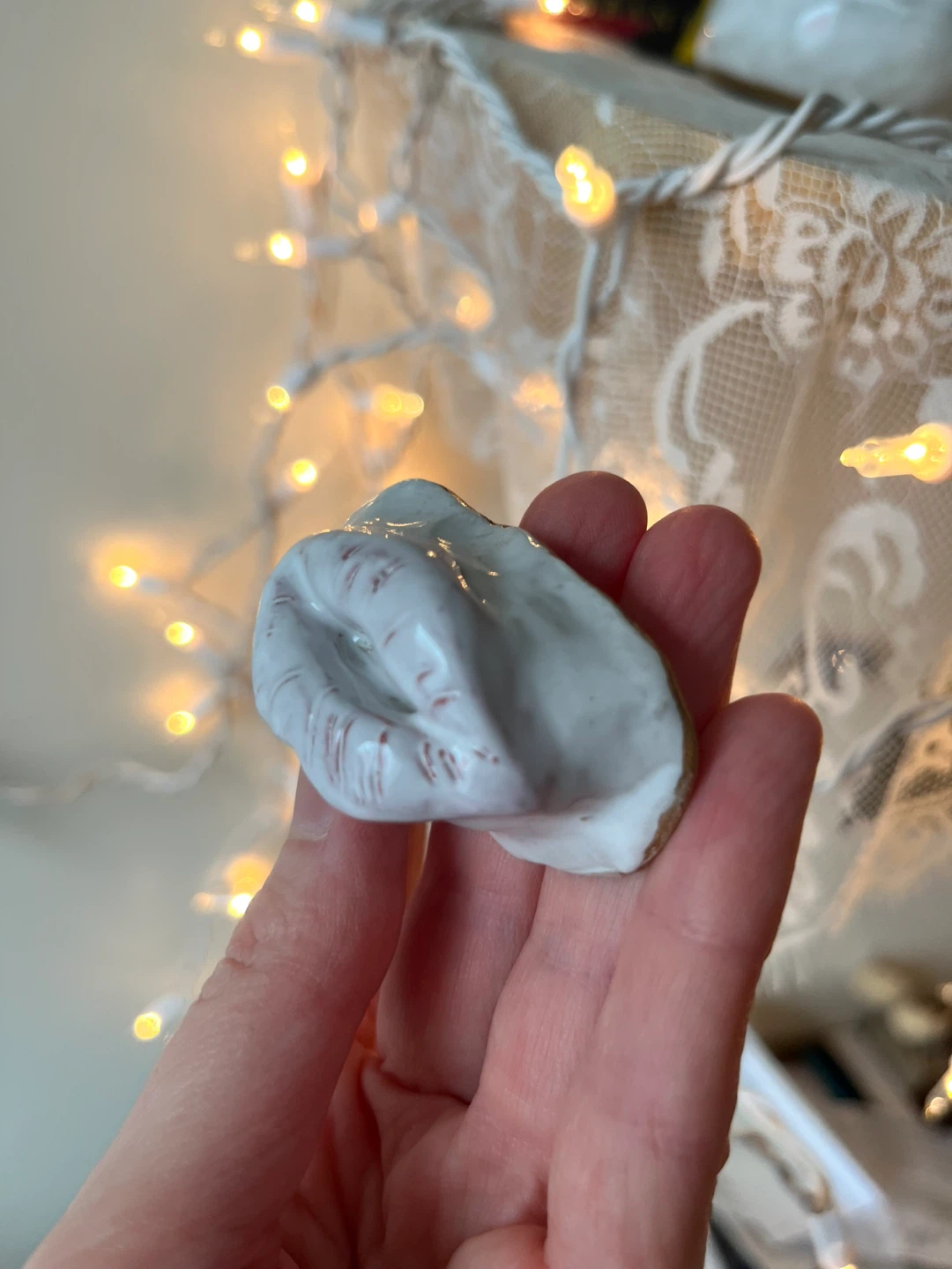 Ceramic lips trinket dish - photo 3
