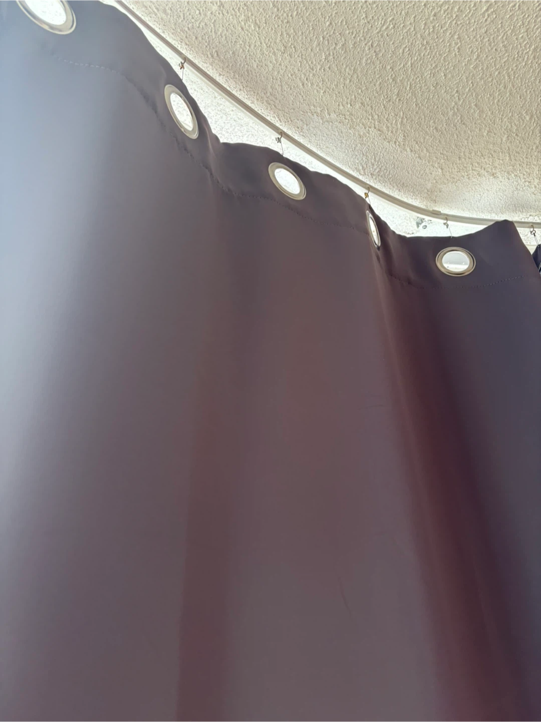 3 Blackout Dark Grey Grommet Top Curtains - photo 3