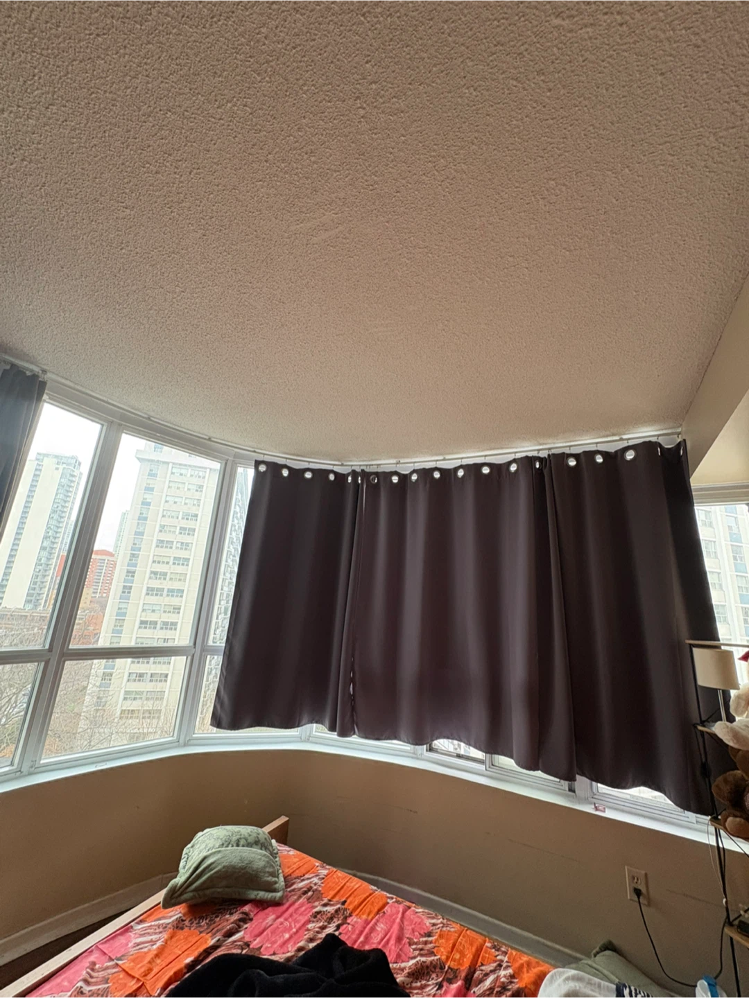 3 Blackout Dark Grey Grommet Top Curtains - photo 2
