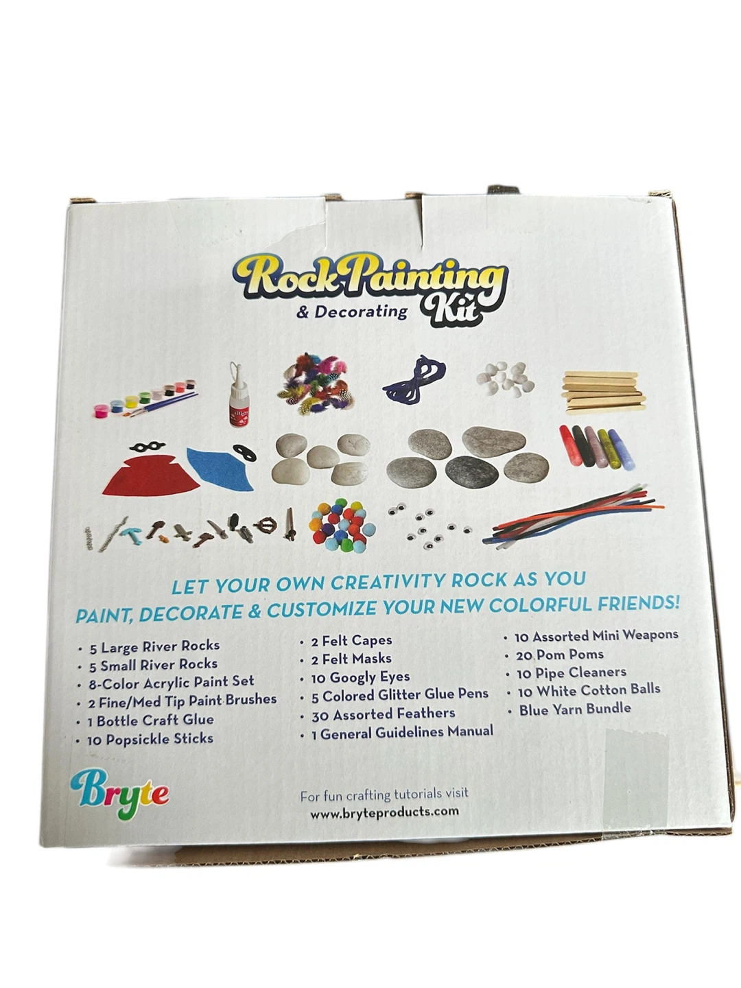 Bryte Rock Painting & Decorating Kit For Kids 6+ - photo 2