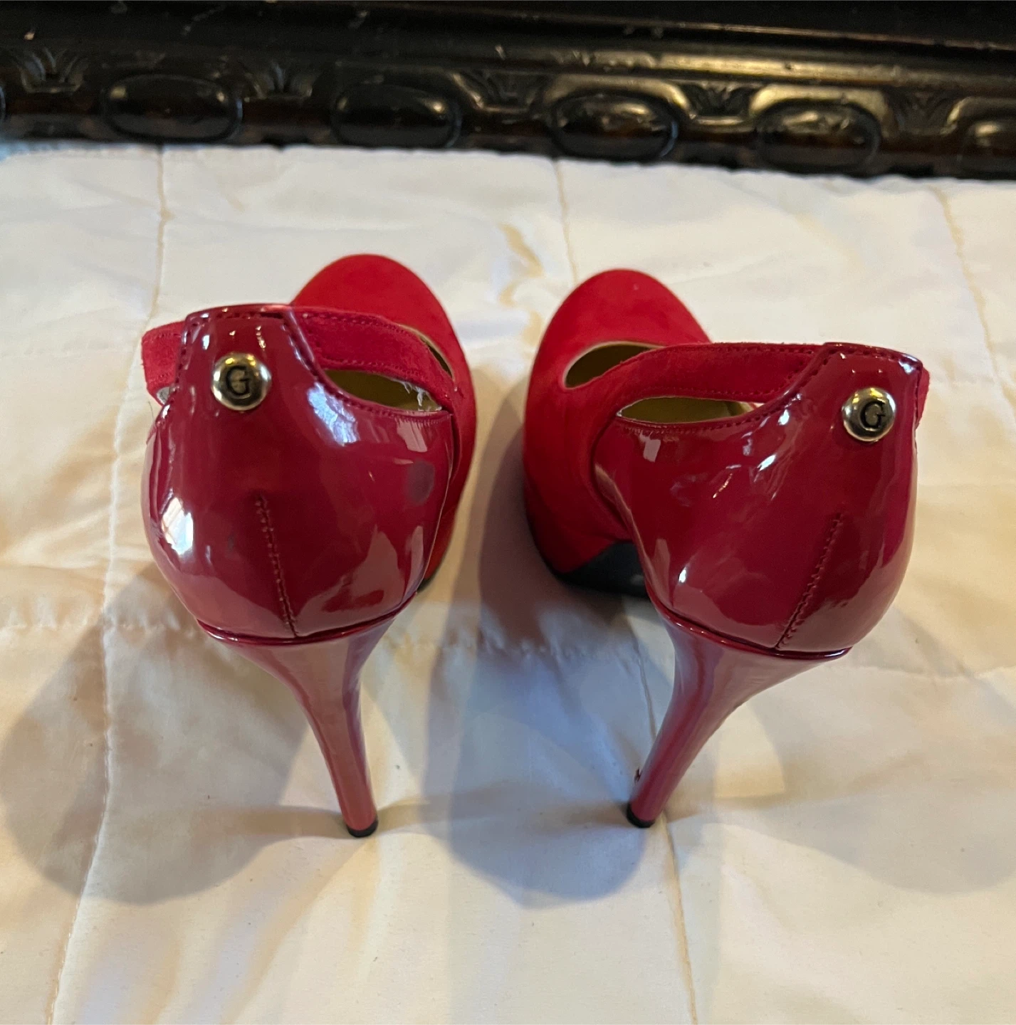 Guess Red Suede High Heel Pumps 5.5 - photo 2