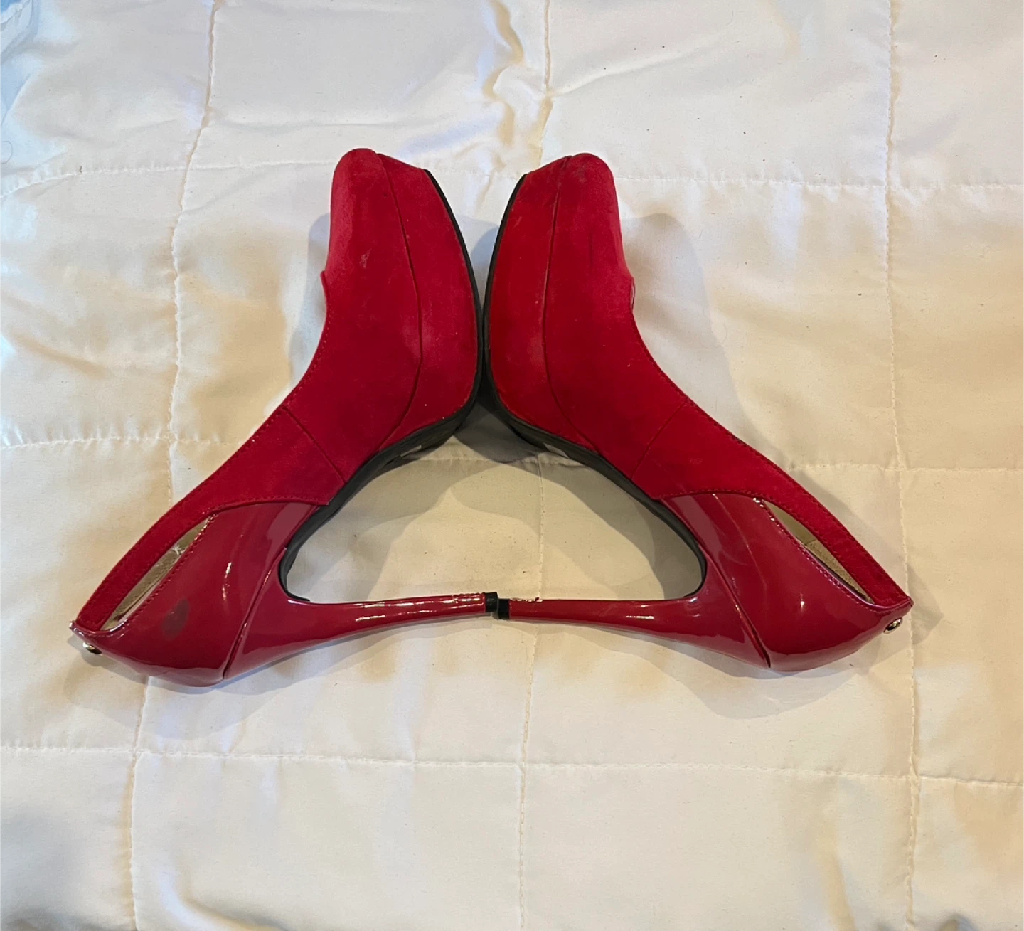 Guess Red Suede High Heel Pumps 5.5 - photo 4