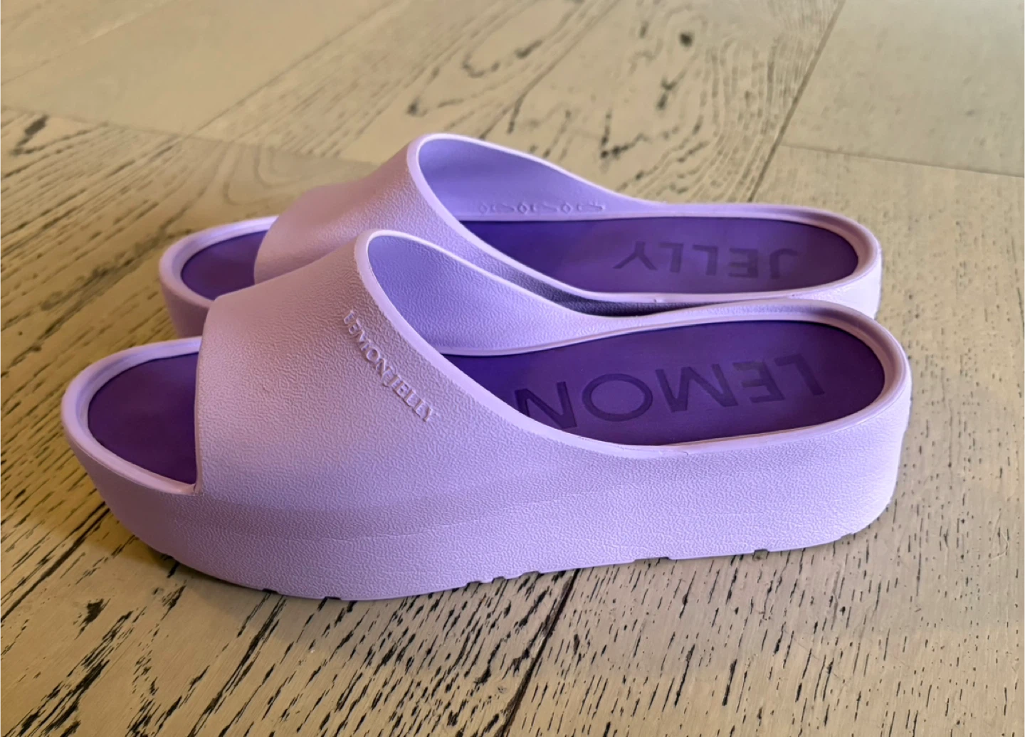 Lemon Jelly Sunny Platform Slides - Size 9 - photo 4