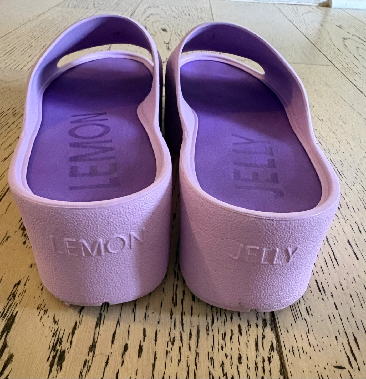 Lemon Jelly Sunny Platform Slides - Size 9 - photo 5