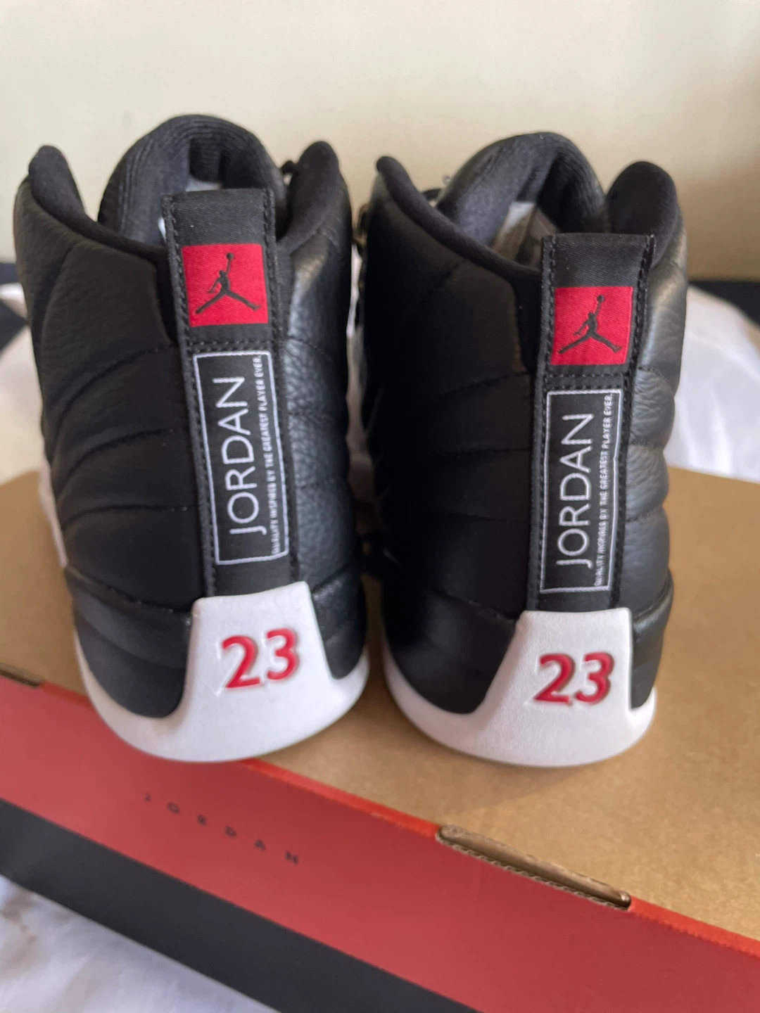 Air Jordan 12 Retro Black/Varsity Red-White - photo 2