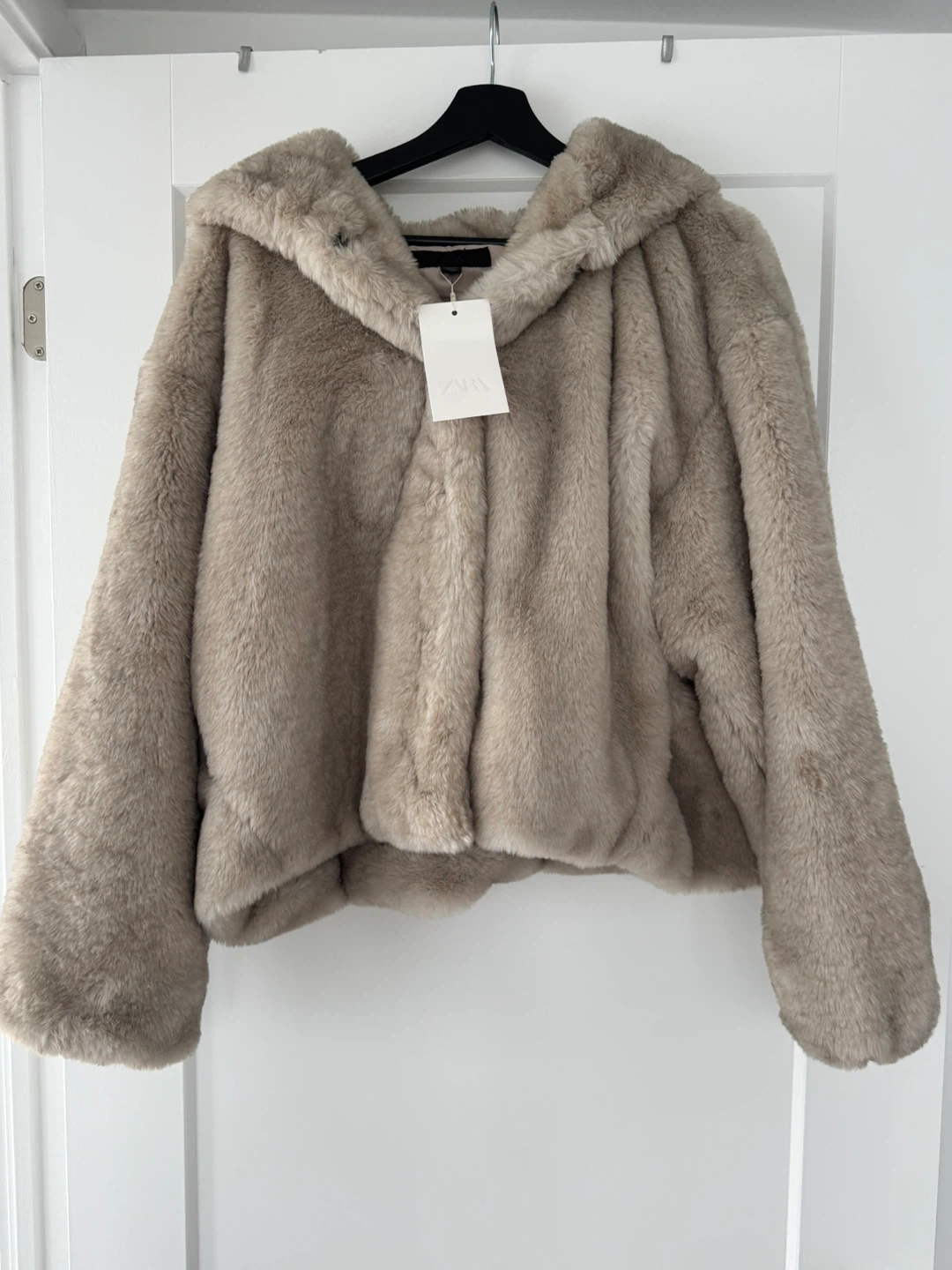 Zara Faux Fur Hooded Jacket