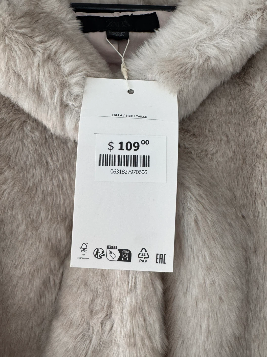 Zara Faux Fur Hooded Jacket - photo 2