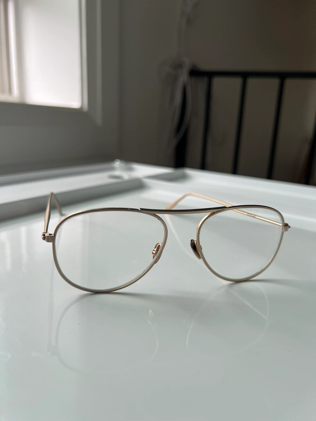 Handcrafted Article One ‘Marl’ Glasses Frame in Gold
