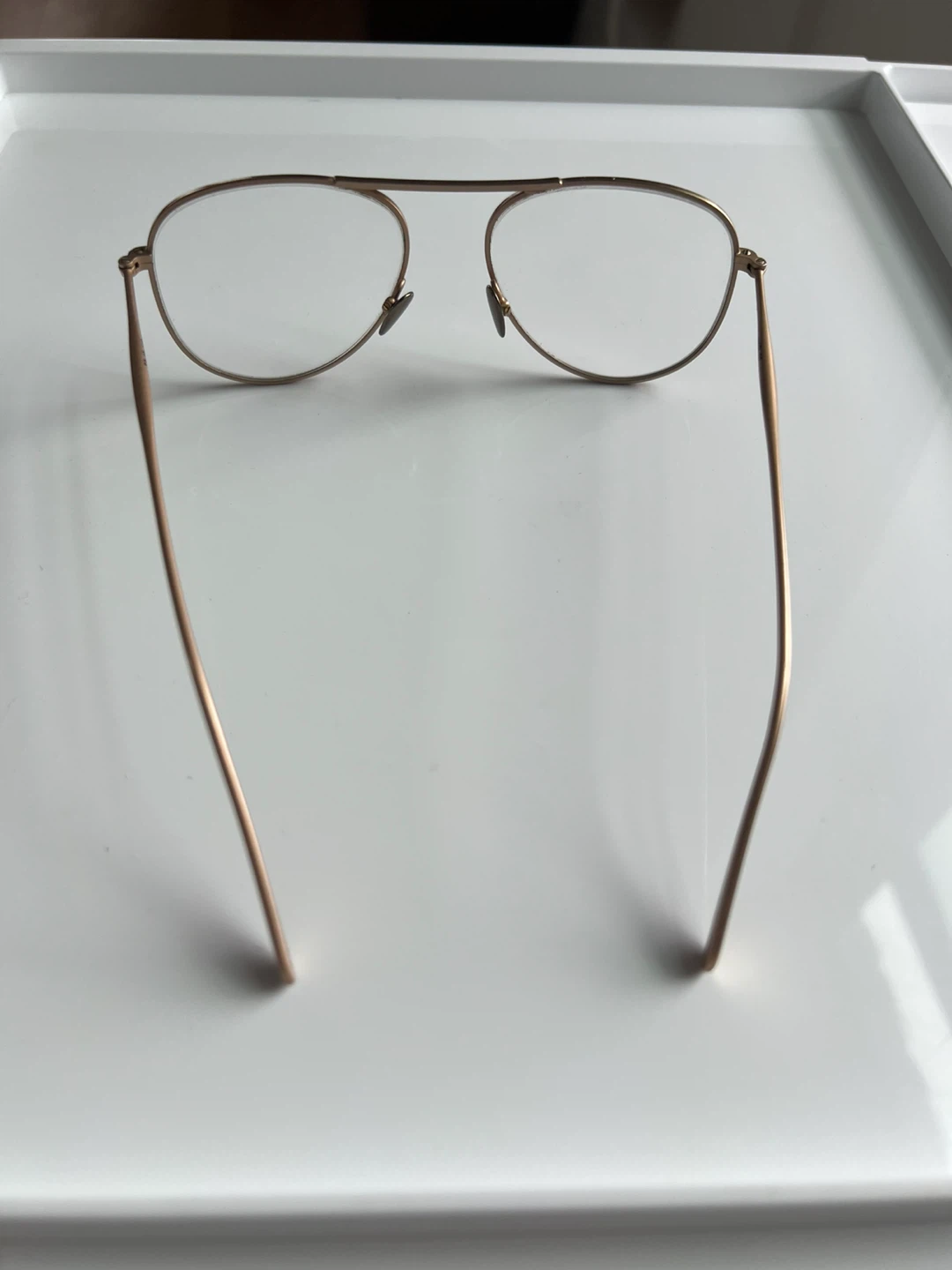Handcrafted Article One ‘Marl’ Glasses Frame in Gold - photo 3