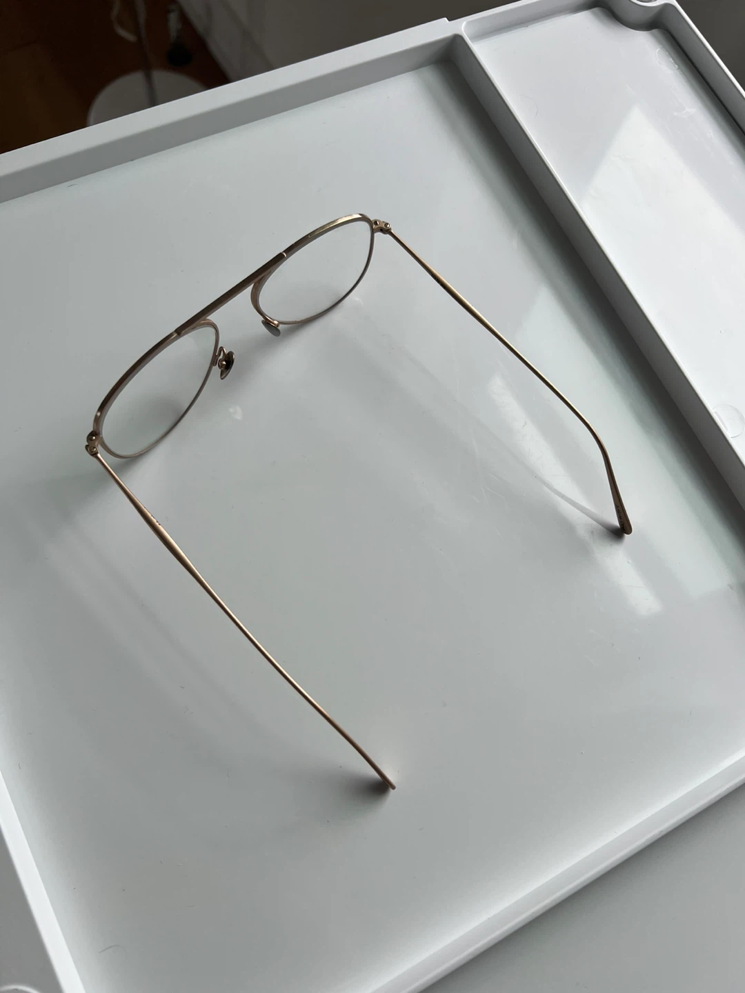 Handcrafted Article One ‘Marl’ Glasses Frame in Gold - photo 4