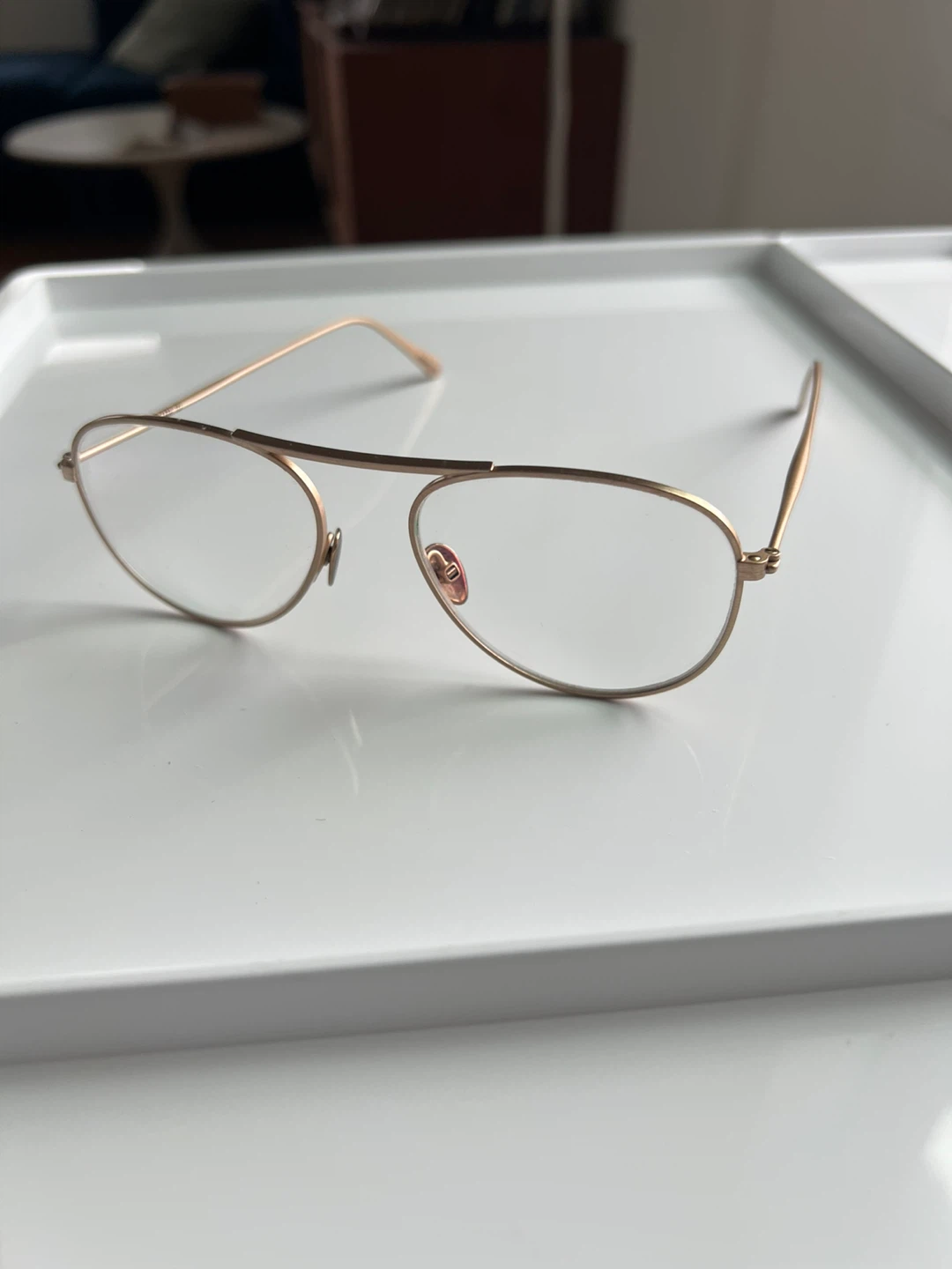Handcrafted Article One ‘Marl’ Glasses Frame in Gold - photo 2