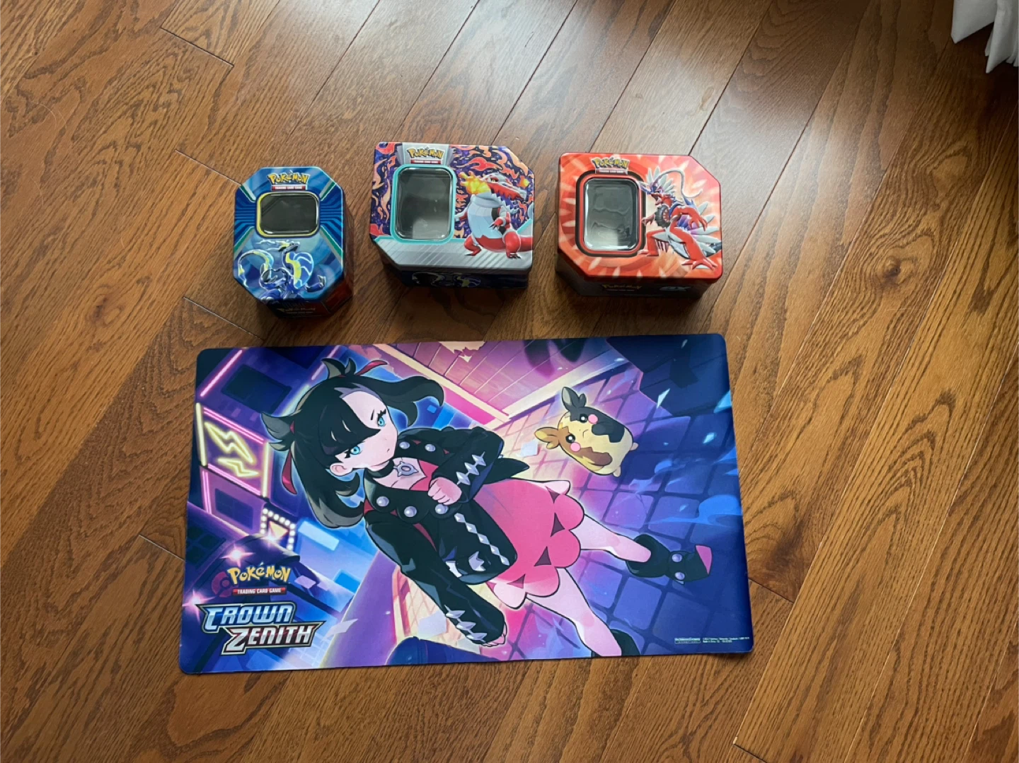 Pokémon Trading Card Game Tins + Mat