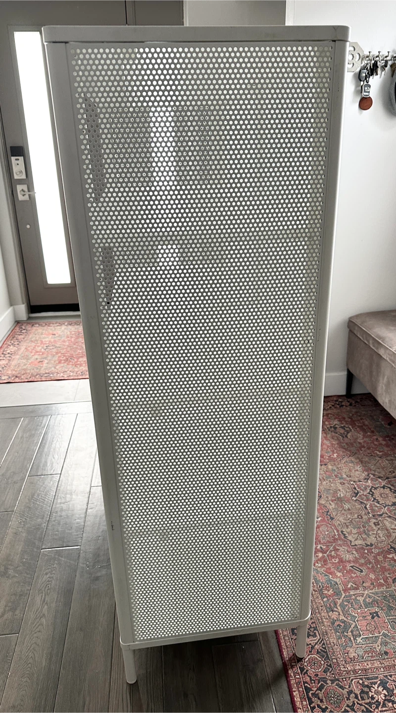Ikea White Metal 4-Shelf Bookcase/Shelving Unit - photo 2