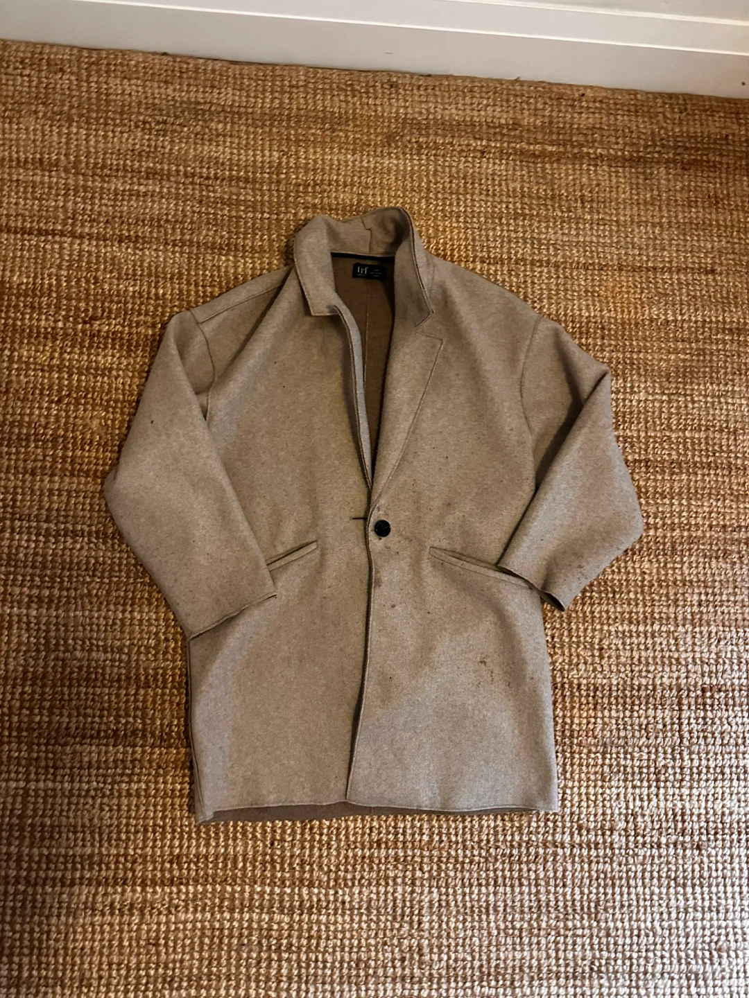TRF Beige Wool Blend Blazer
