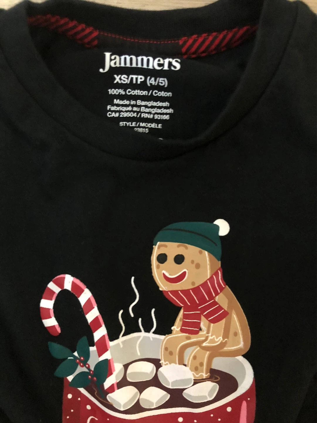 Jammers Black Christmas Pajama Set - XS/TP (4/5) - photo 2