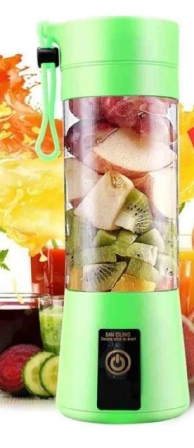 Portable Electric Juicer Blender 380ml Green - photo 3