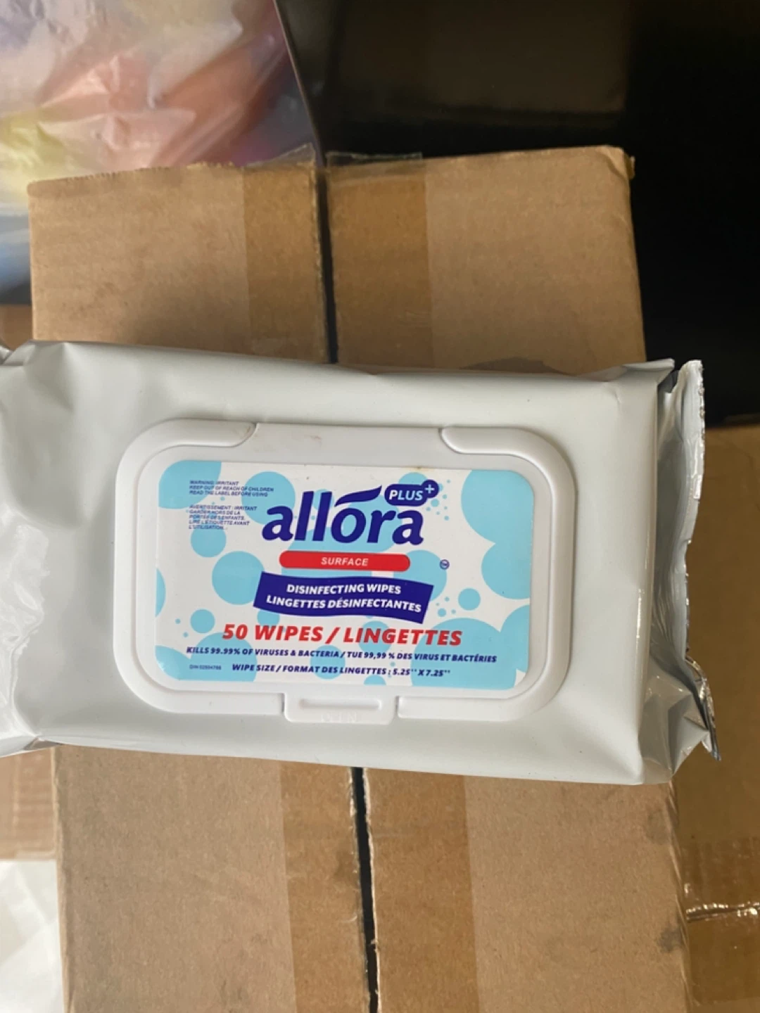 Allora Plus Disinfecting Wipes - 50 Wipes
