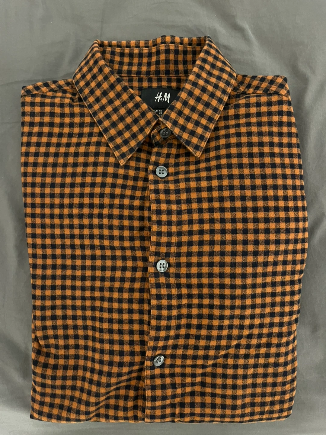 H&M Men's Gingham Long Sleeve Shirt