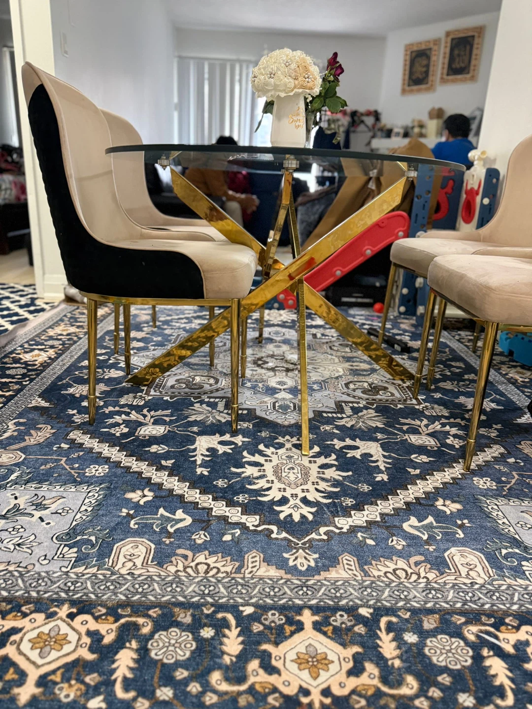 Glass Top Dining Table with 4 Chairs - photo 4