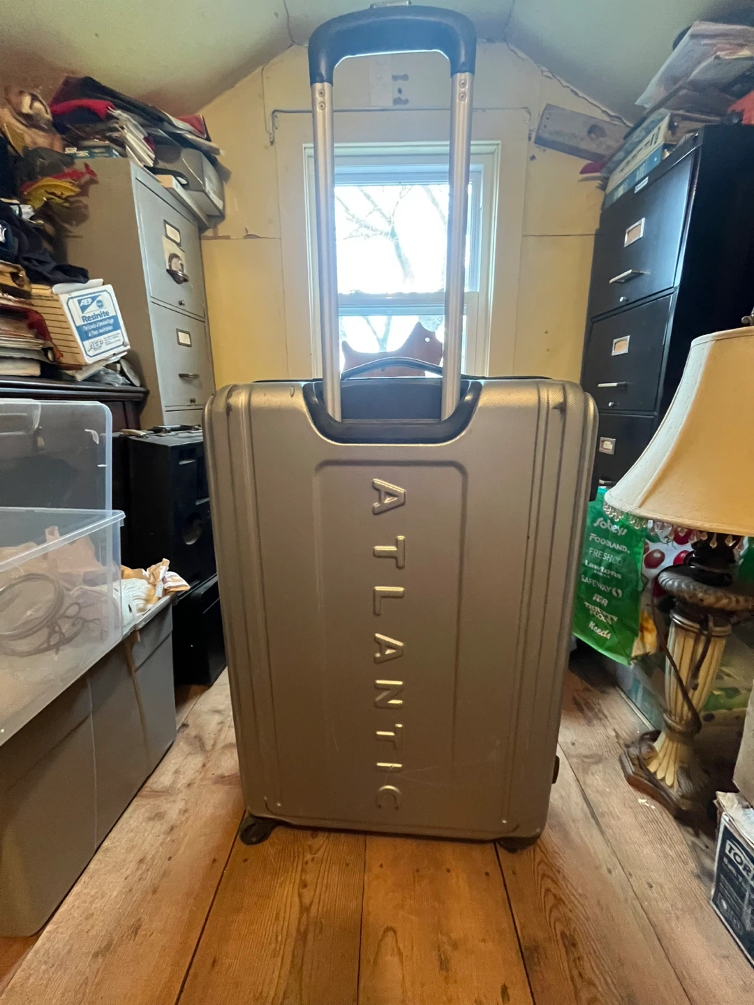 Atlantic Luggage - Silver Hardside Spinner Suitcase