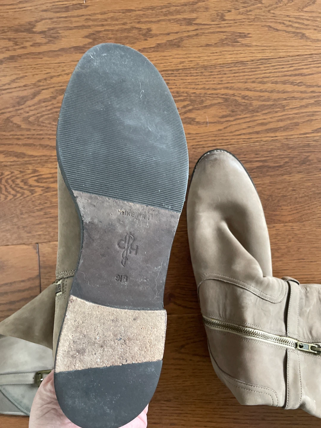 Cole Haan Women's Tall Boots Size 9.5 Tan Suede - photo 5