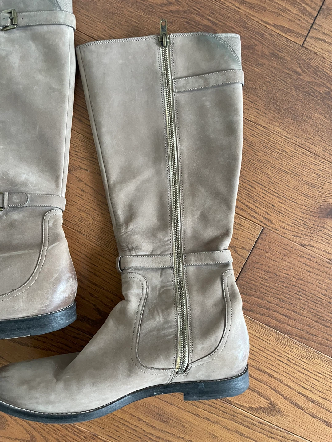 Cole Haan Women's Tall Boots Size 9.5 Tan Suede - photo 2