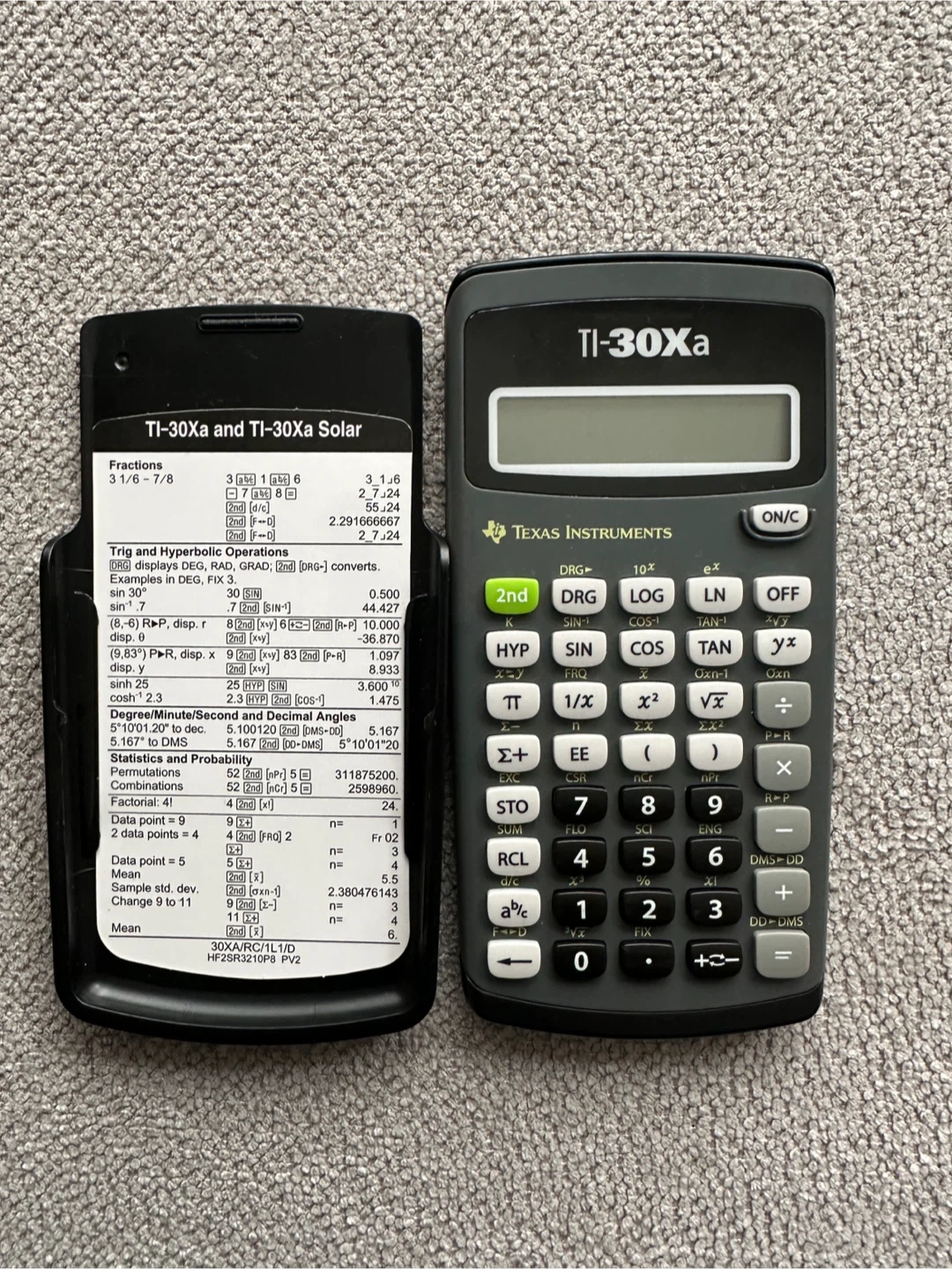 Texas Instruments TI-30Xa Solar Calculator