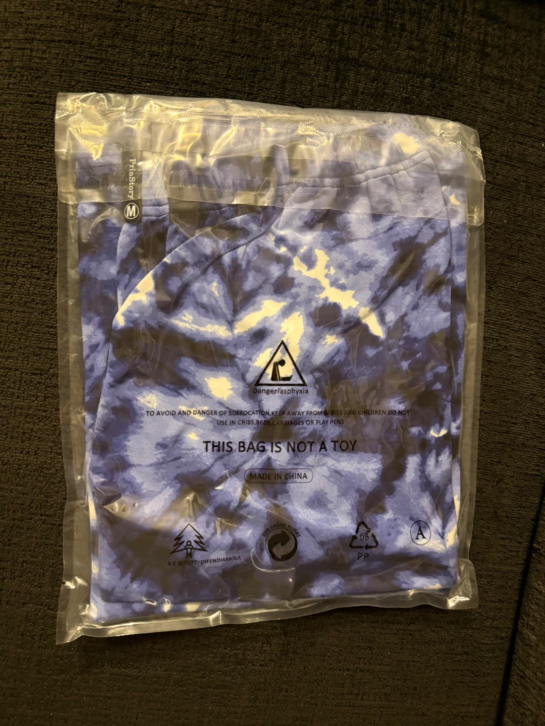 Women's Tie-Dye Pajama Set - Blue/White - photo 2