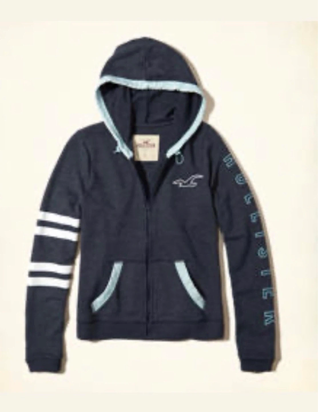 Stripe Logo Graphic Hoodie