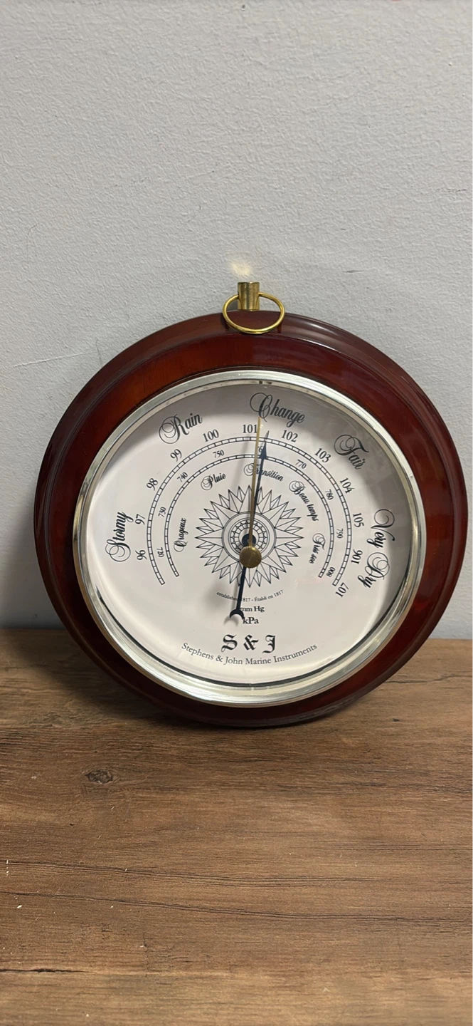 S&J Stephens & John Marine Instruments Barometer