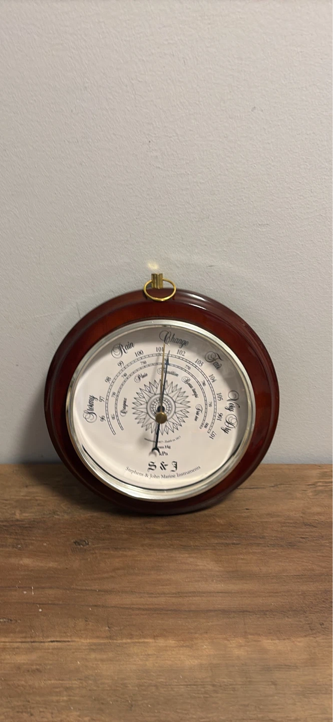 S&J Stephens & John Marine Instruments Barometer - photo 2