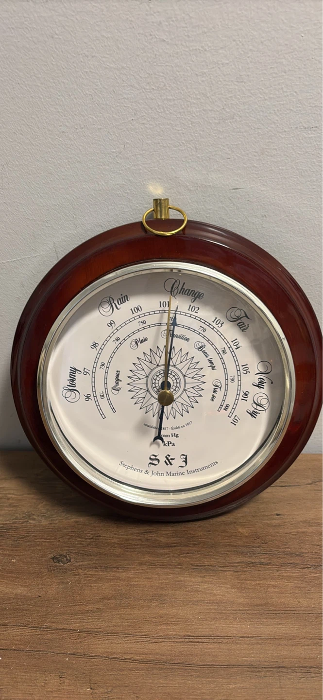 S&J Stephens & John Marine Instruments Barometer - photo 3