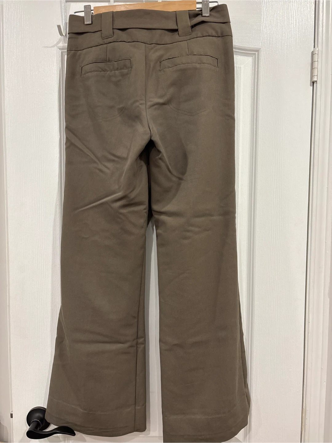 Brown Wide Leg Pants with Belt - photo 2