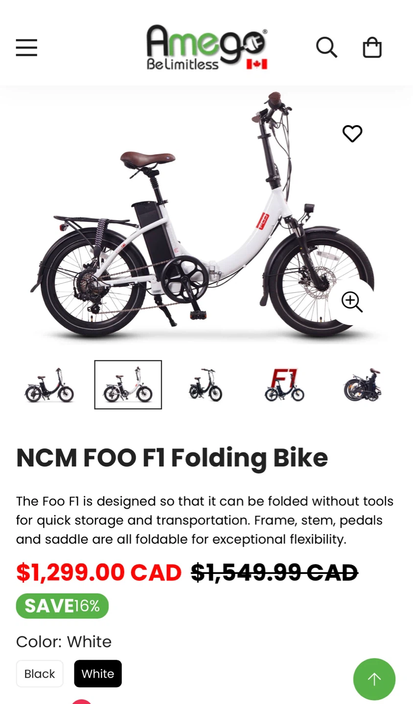 Amego Folding Electric Bike - photo 4