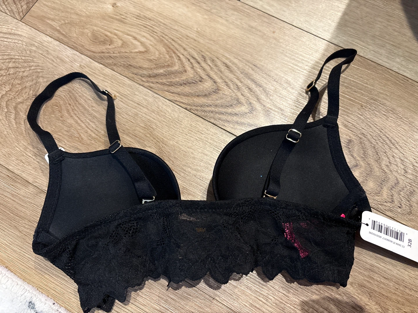 Black Lace Push-Up Bra - photo 2