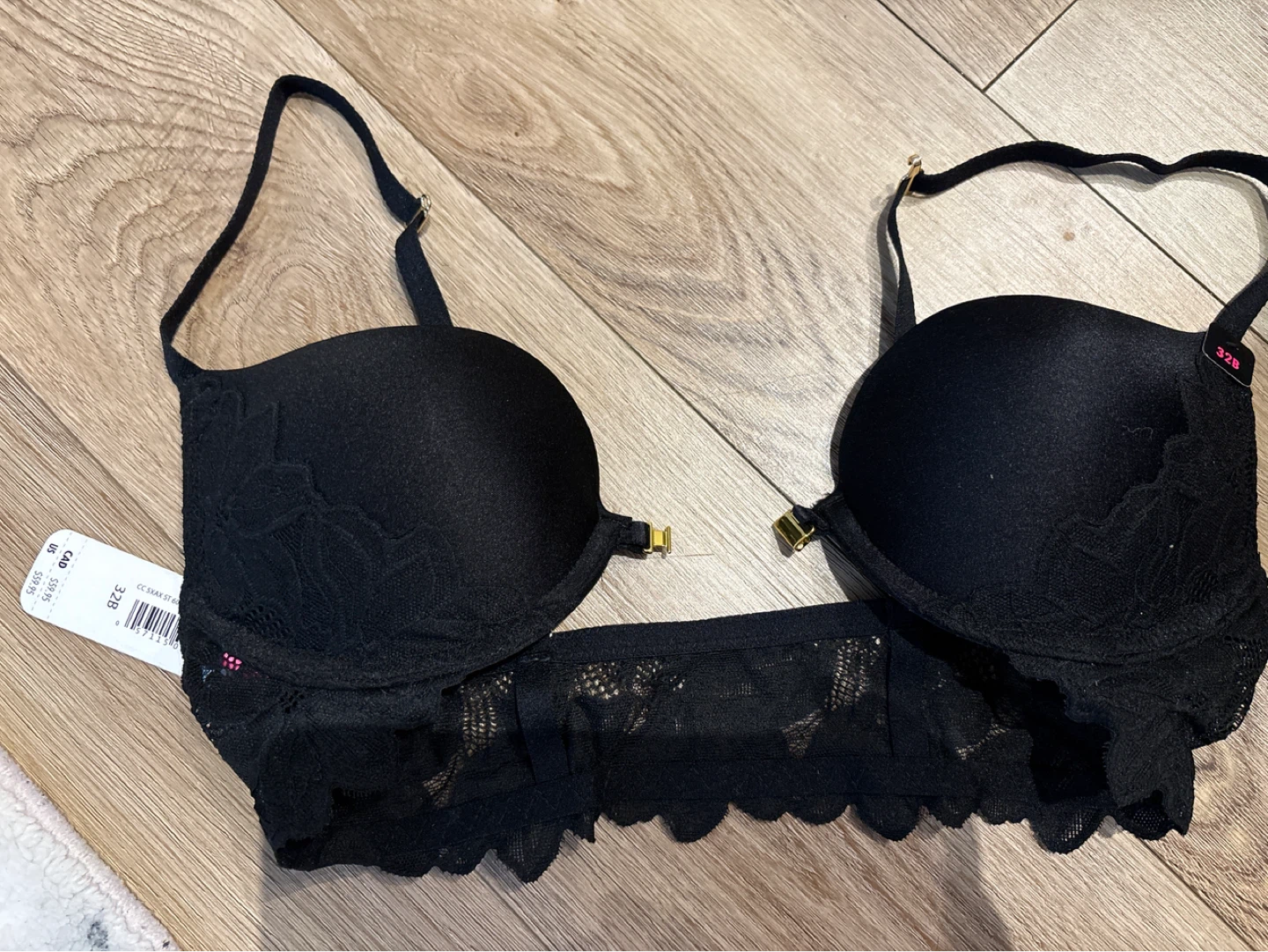 Black Lace Push-Up Bra - photo 4