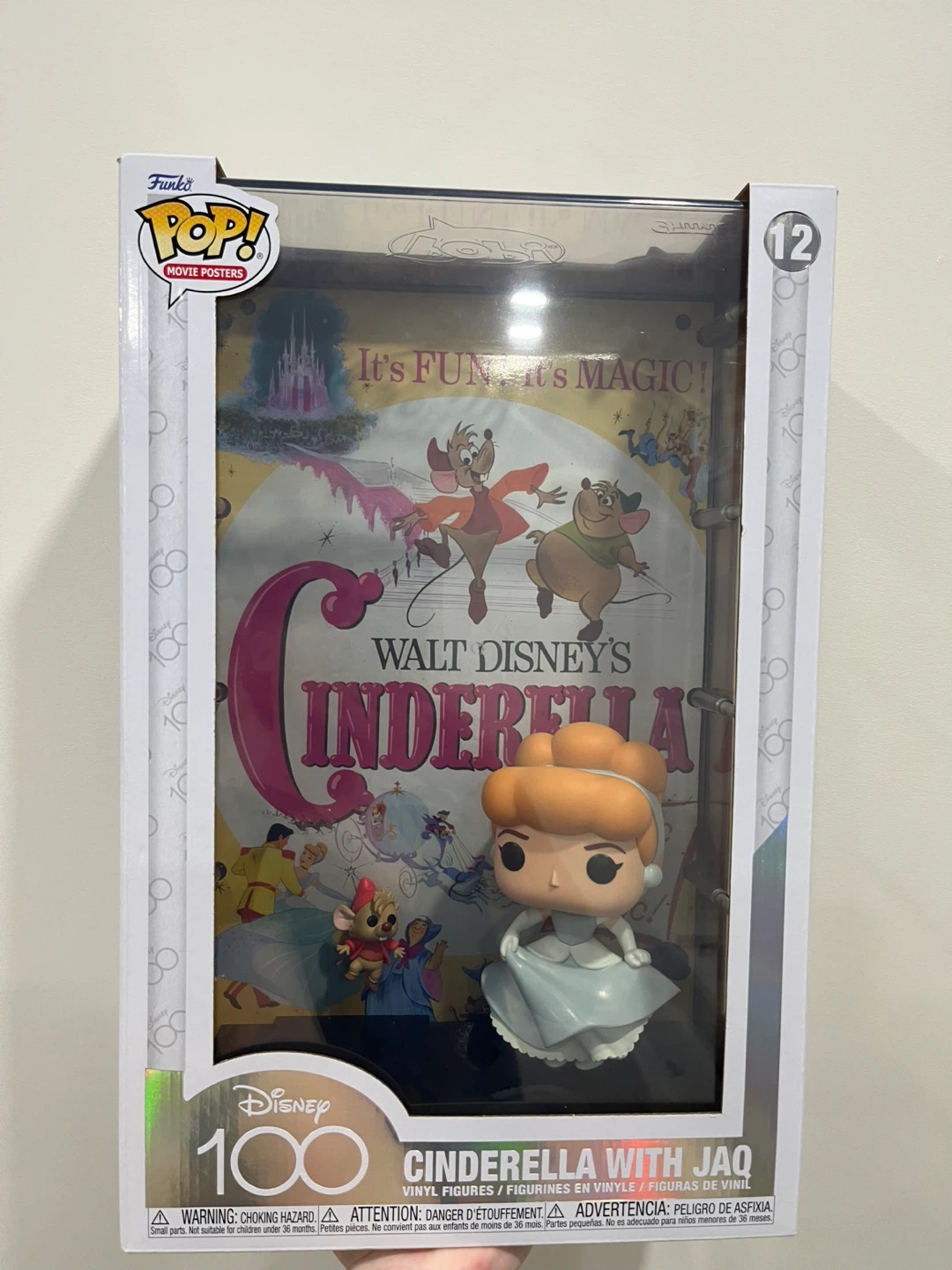 🆕Funko Pop! Disney 100 Cinderella with Jaq Movie Poster