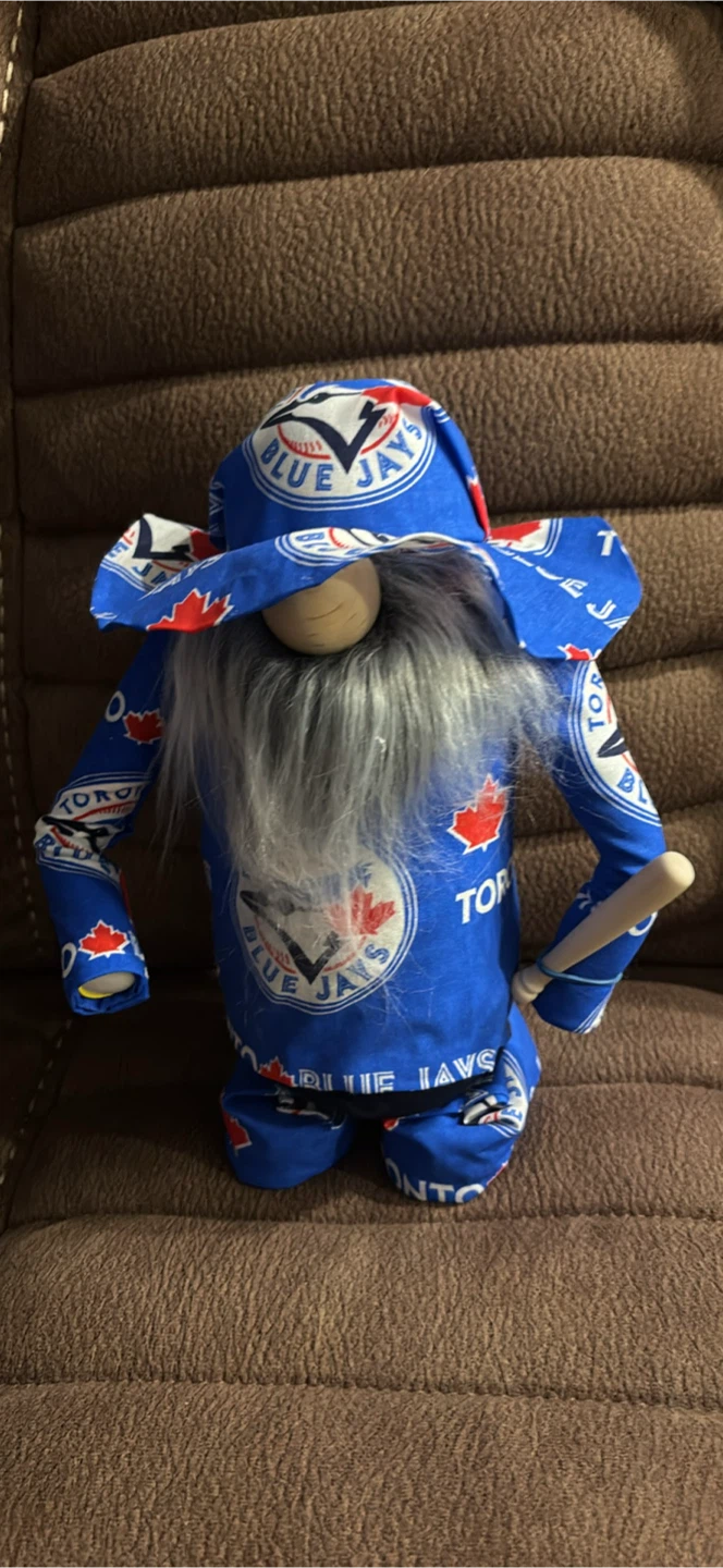 Toronto Blue Jays Gnome with Baseball Bat