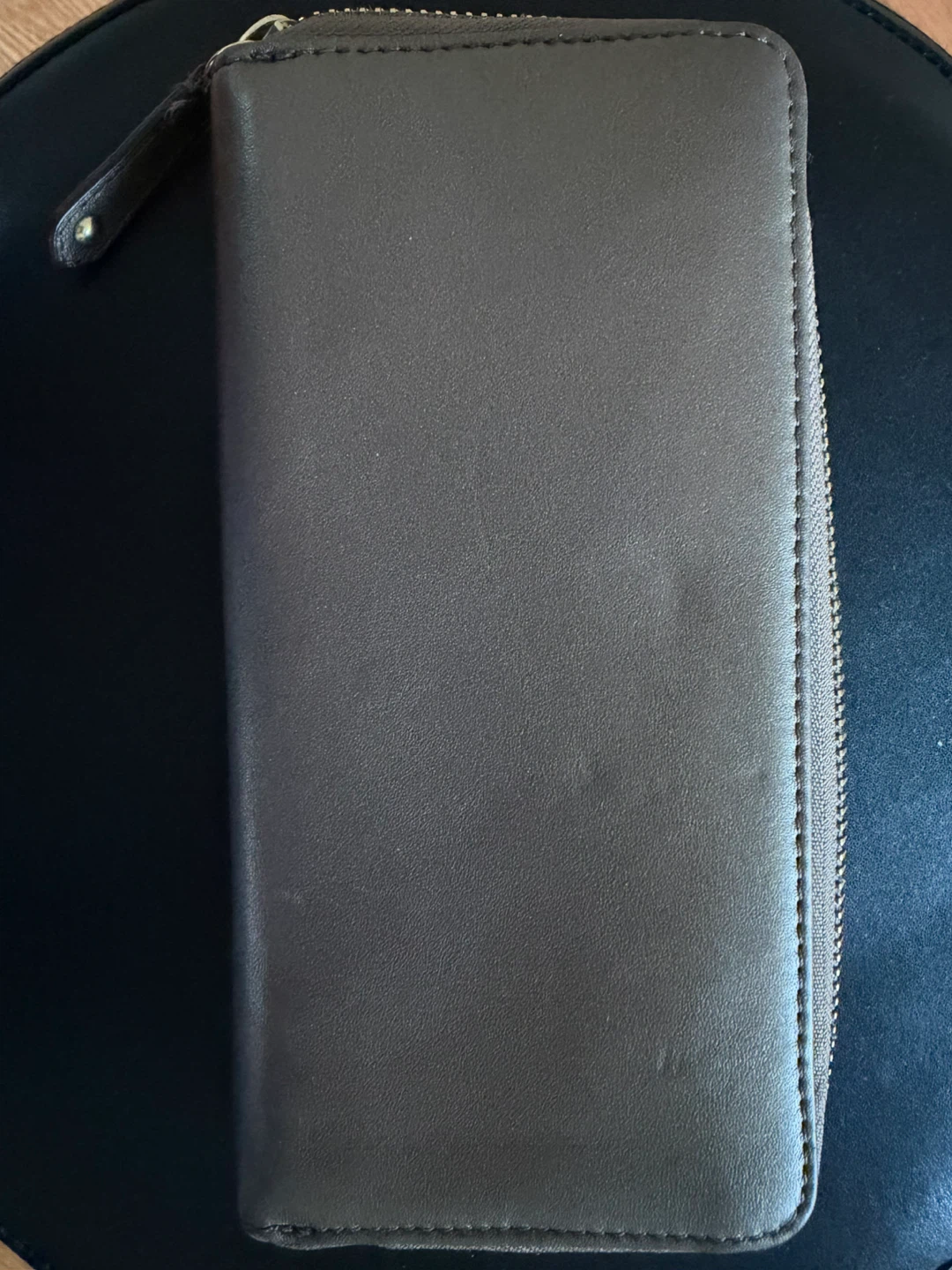 Coach Metallic Gold Leather Accordion Zip Around Wallet - photo 3