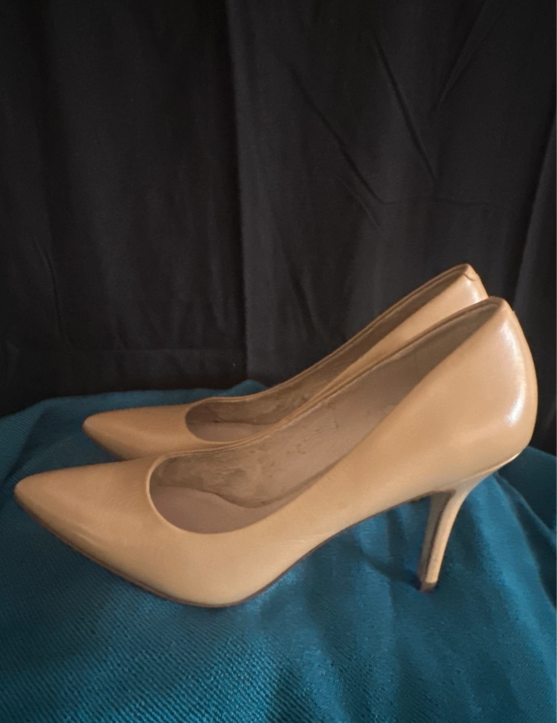 Nine West Women's Tan Leather Pointed Toe Heels - photo 2